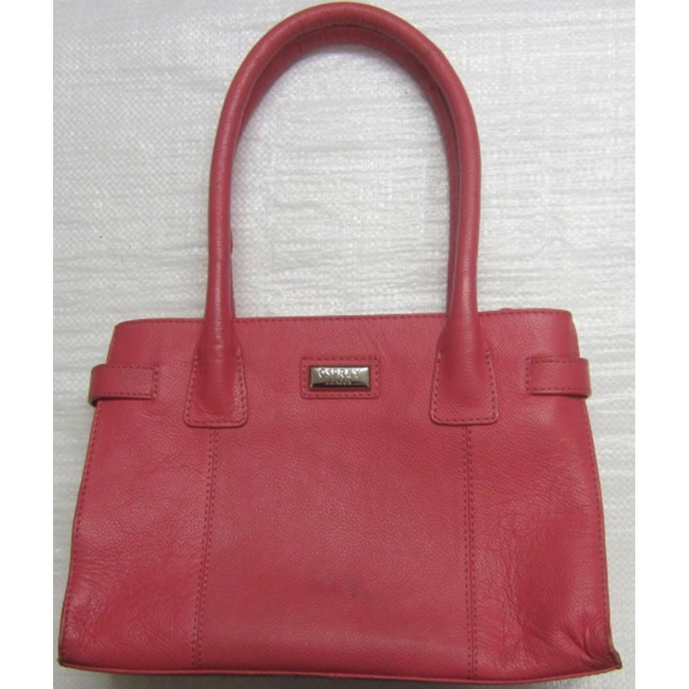 Osprey London Pink Leather Classic Handbag | Oxfam GB | Oxfam’s Online Shop