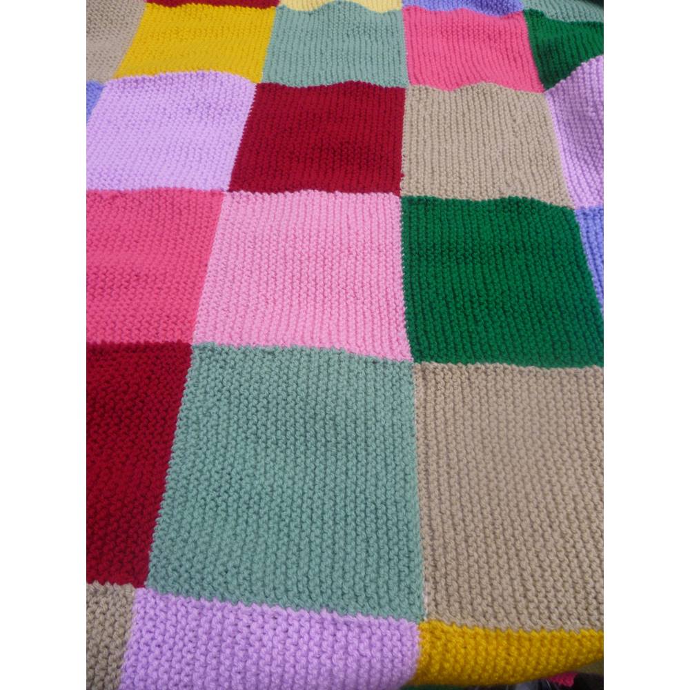 Hand knitted Patchwork Blanket Oxfam GB Oxfam’s Online Shop