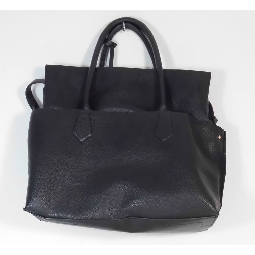 Zara Black Leather Look Handbag | Oxfam GB | Oxfam’s Online Shop