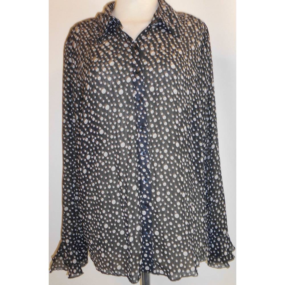 Spotted Blouse M&S Marks & Spencer - Size: 14 - Multi-coloured - Blouse ...