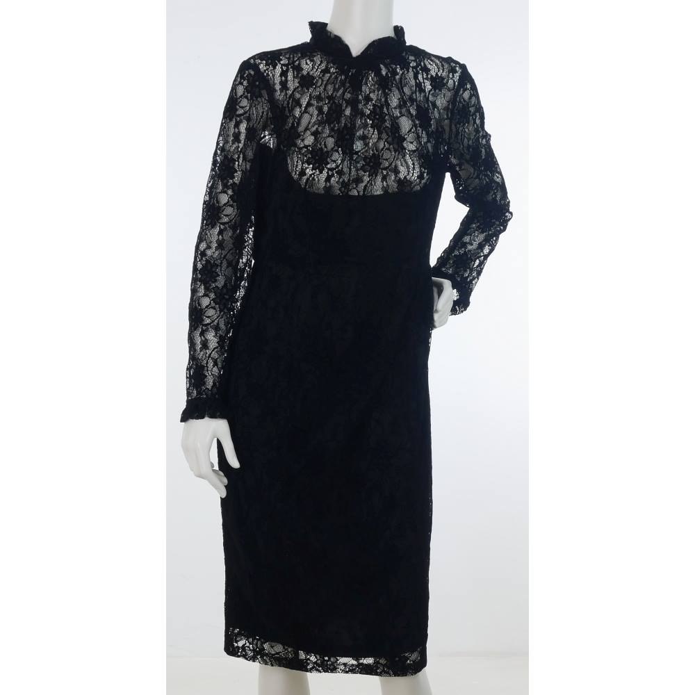 M&S Collection Size: 16 Black Lace Dress | Oxfam GB | Oxfam’s Online Shop