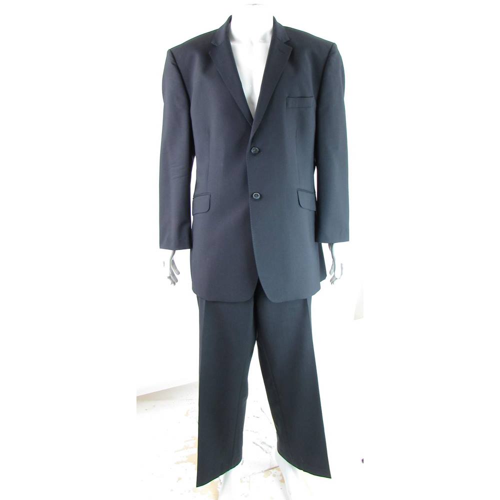 Used, Burton &quot;The England Suit&quot; - Size: 46R/40R - Navy Blue - 100% Wool - Single breasted suit for sale  Darlington
