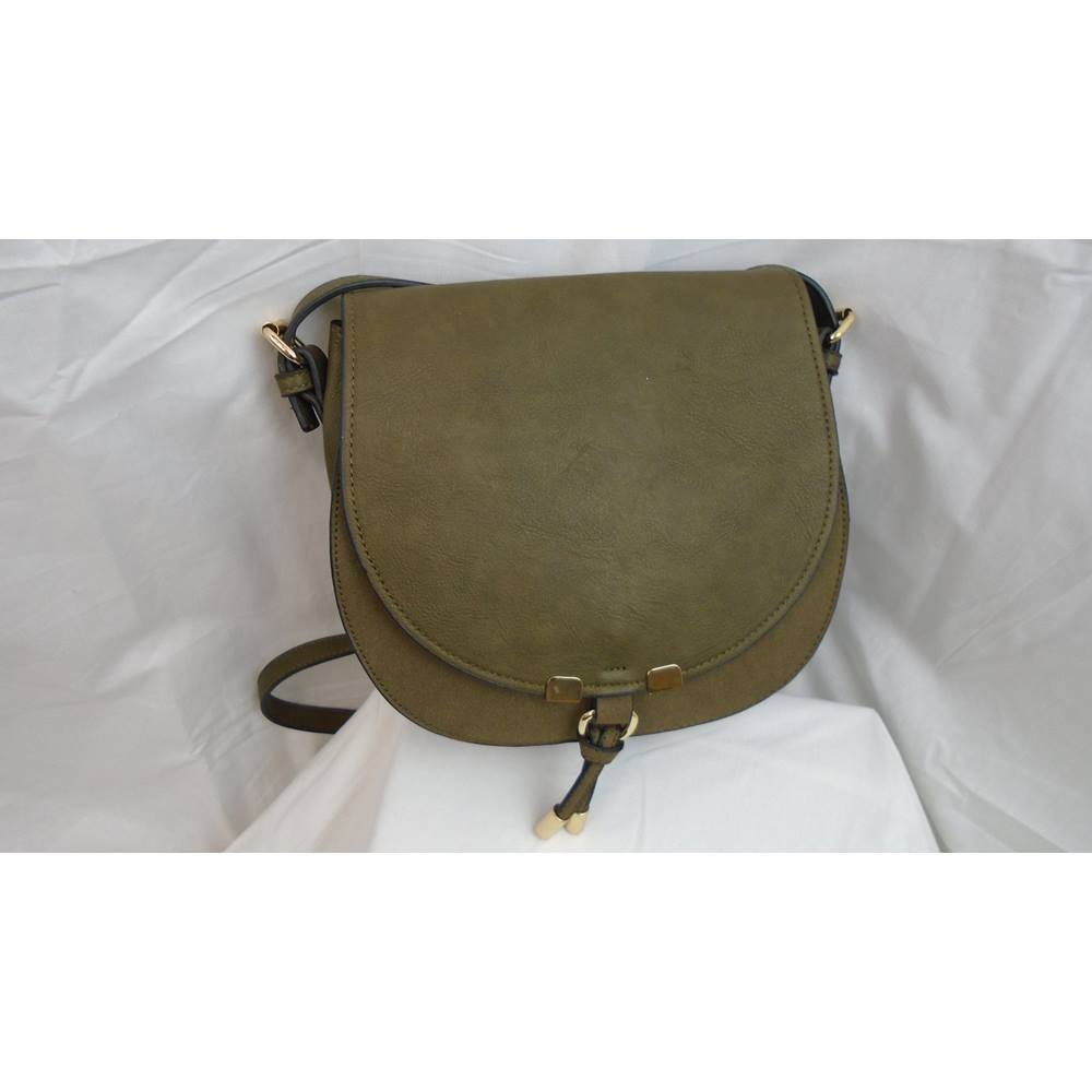 IN LIKE NEW CONDITION, KHAKI LAURA ASHLEY PVA CROSSBODY BAG Laura ...