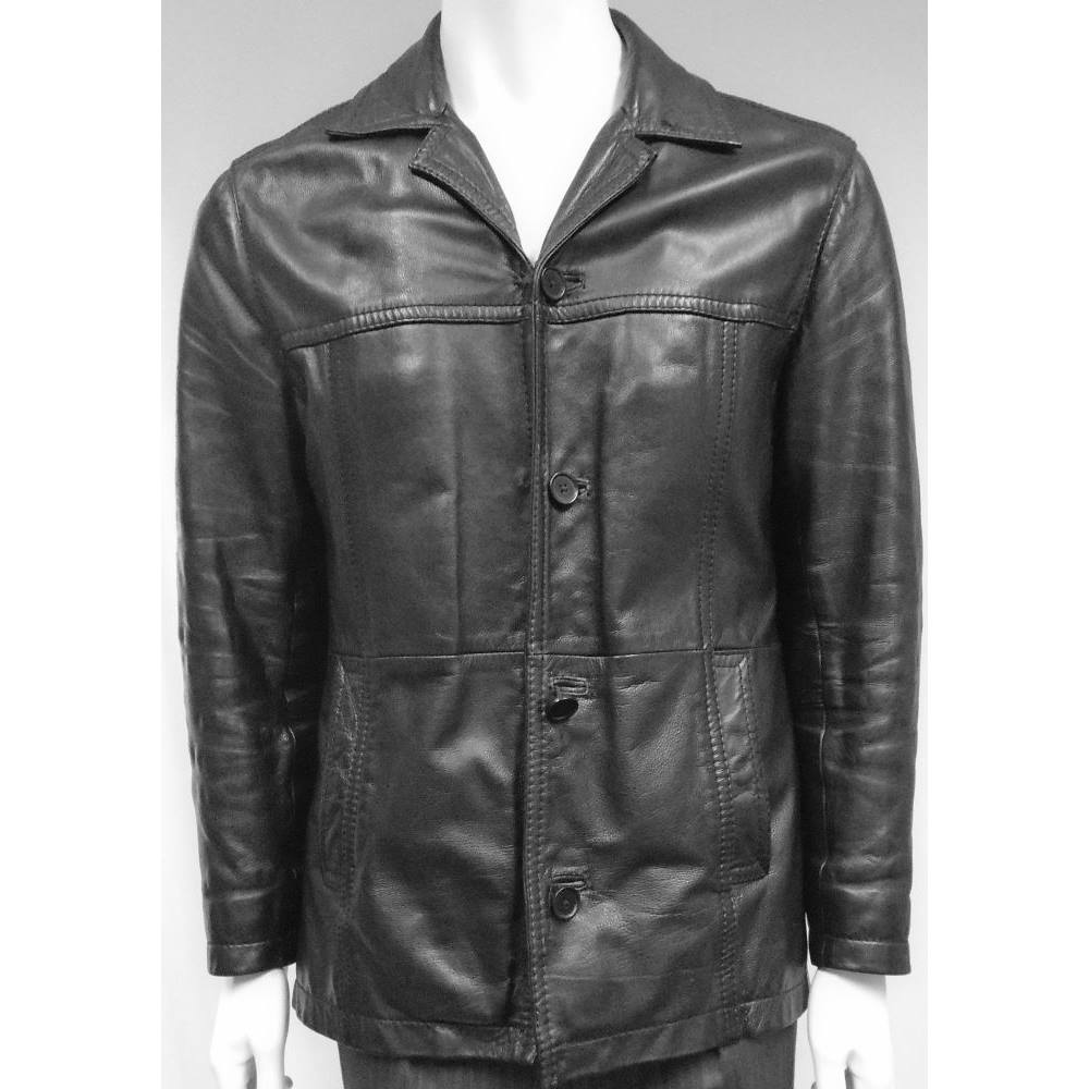 Next - Black Leather Jacket - Size S | Oxfam GB | Oxfam’s Online Shop