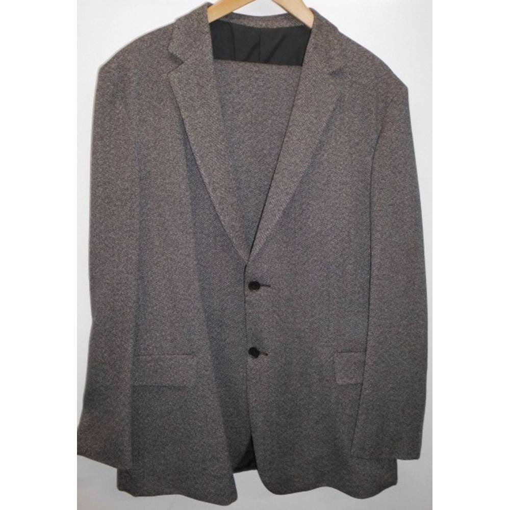 Calvin Klein Woollen Brown Tweed Men's Suit - Size 34 Calvin Klein ...