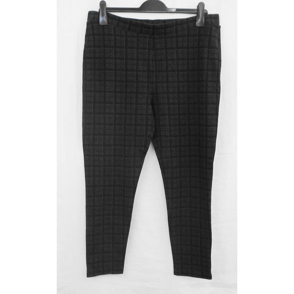 M&S grey/brown check trousers Size 18 | Oxfam GB | Oxfam’s Online Shop