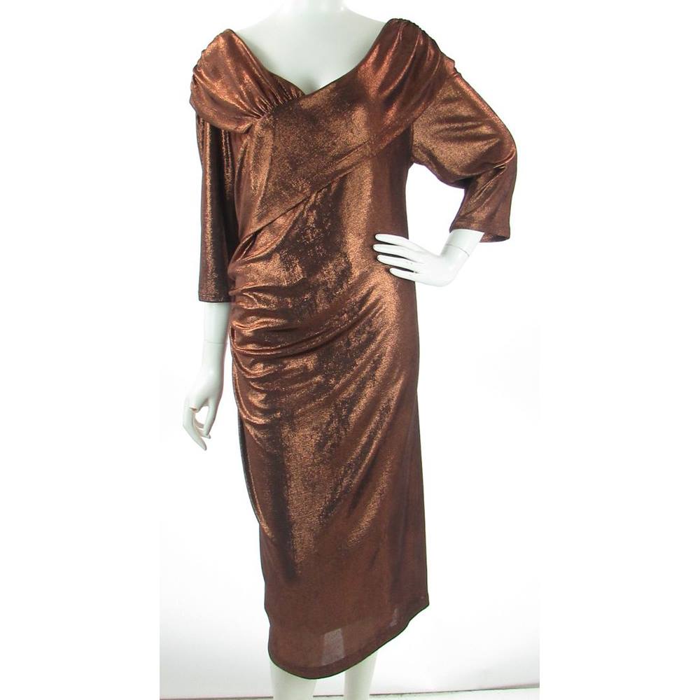 BNWT - Weise Serata - Size: 24 - Metallic Copper - Evening dress ...