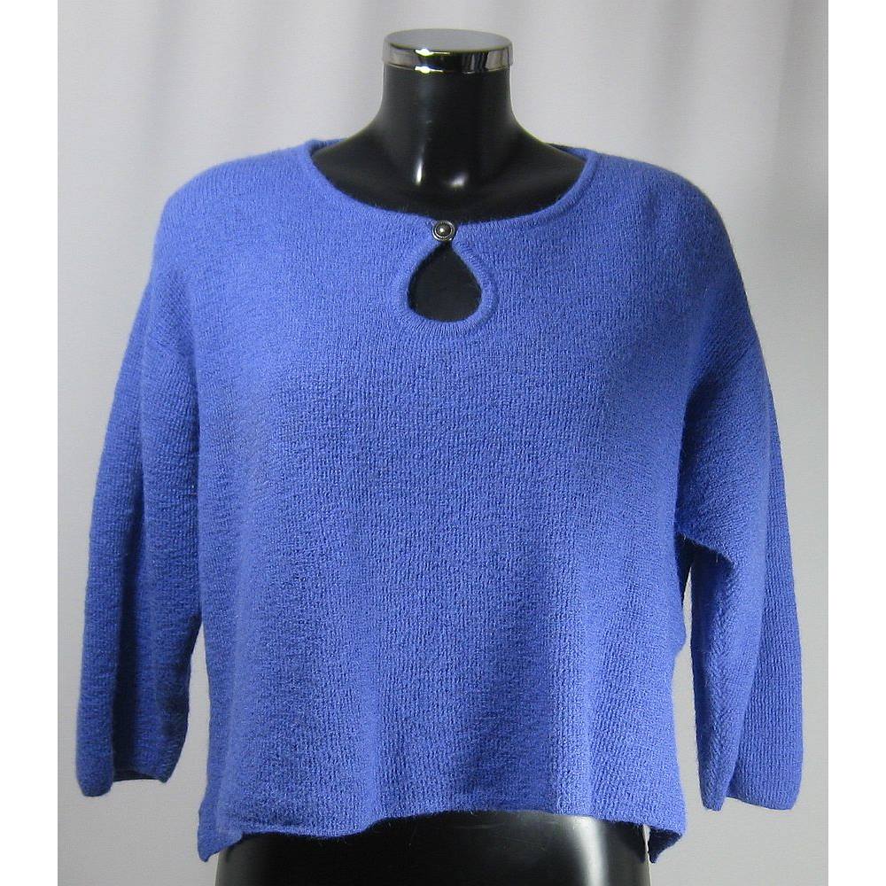 Spirit Of The Andes Alpaca Jumper - Blue - Size M (Size 12) Spirit of ...