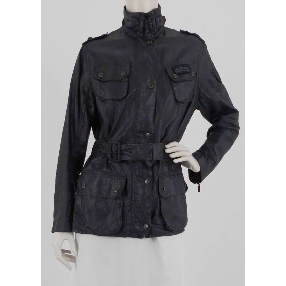Barbour South Shields Size: 12 Black Belted Jacket | Oxfam GB | Oxfam’s ...