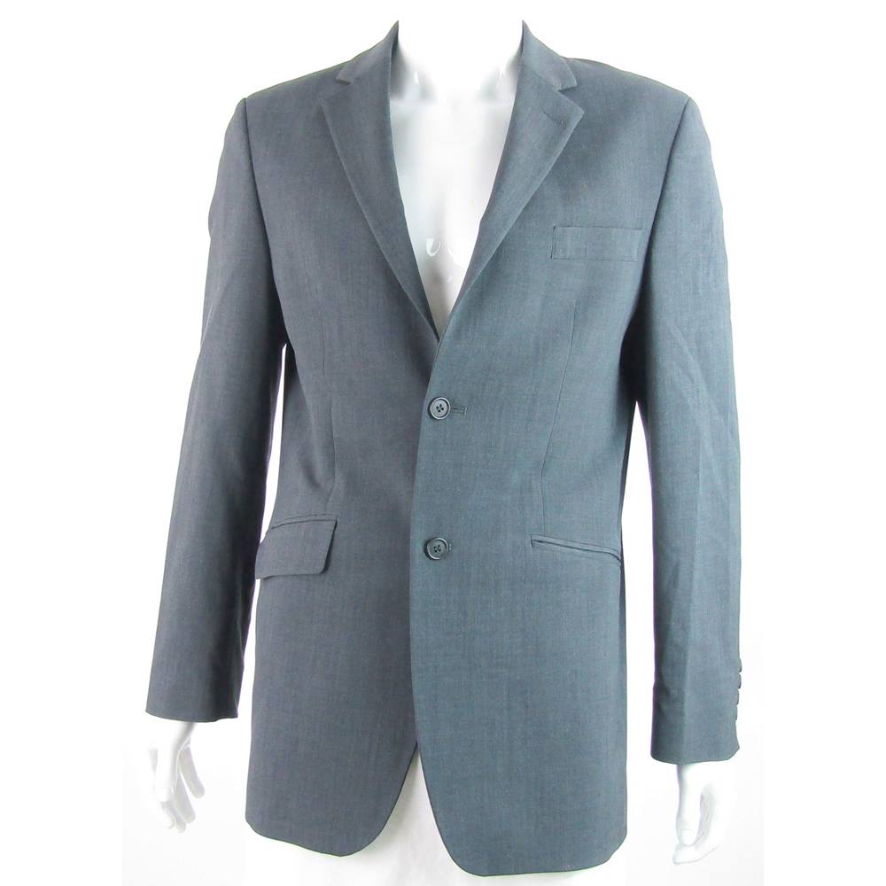 Ted Baker Size 38R Grey wool blend single breasted suit jacket | Oxfam ...