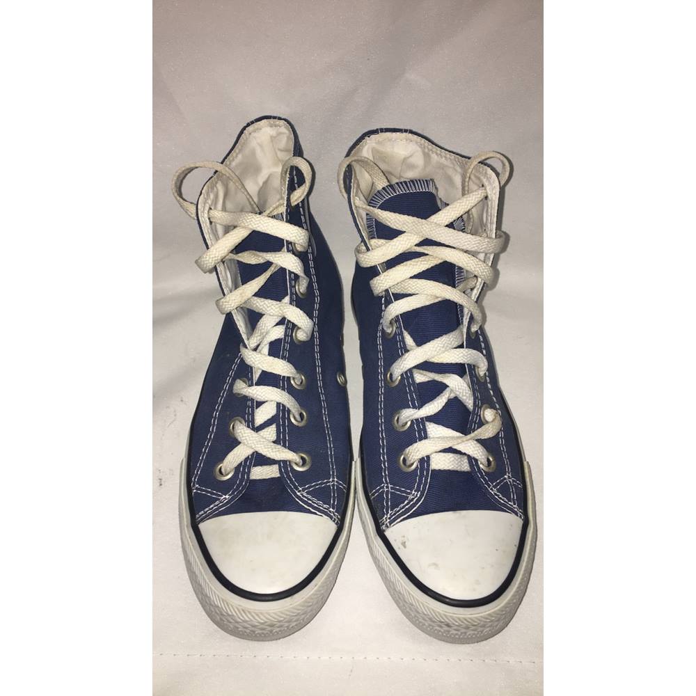 Blue Converse Shoes Converse - Size: 7.5 - Blue - Lace-ups | Oxfam GB ...