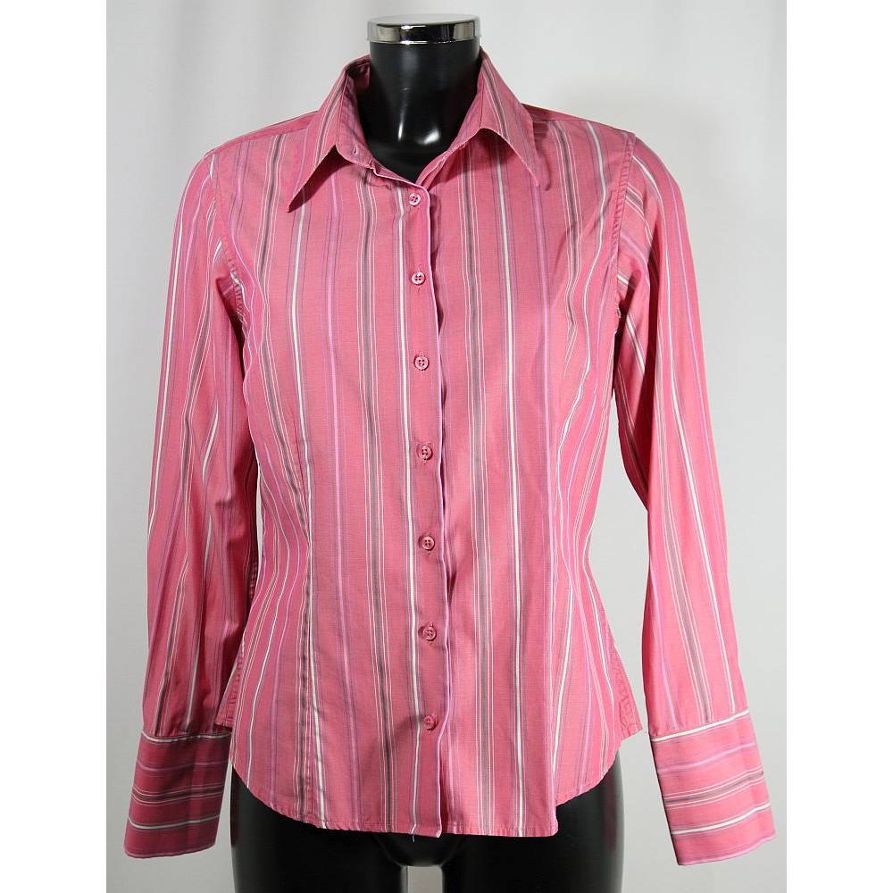 Pink (Thomas Pink, Jermyn St) Shirt - Pink Striped - Size 14 Pink ...