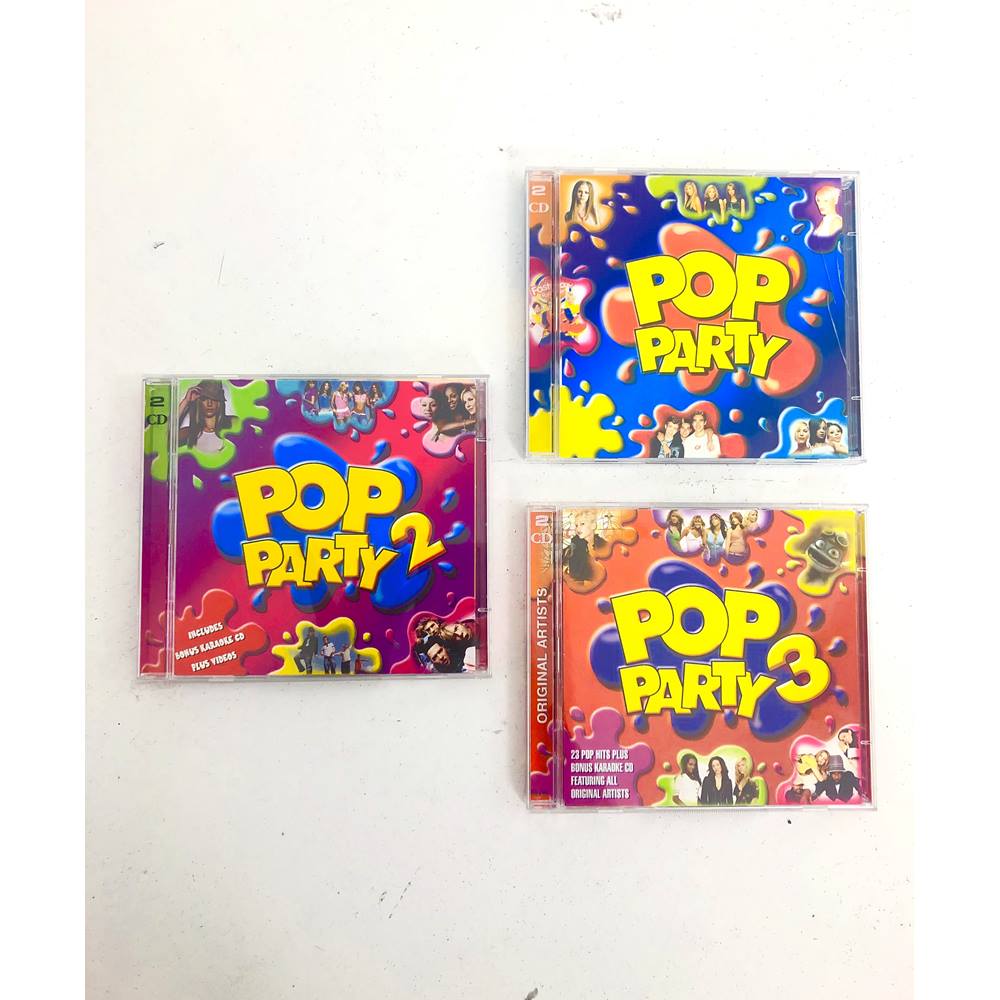 Pop Party 1 2 & 3 CD Bundles Including Karaoke CDs - 2003 2004 2005 ...