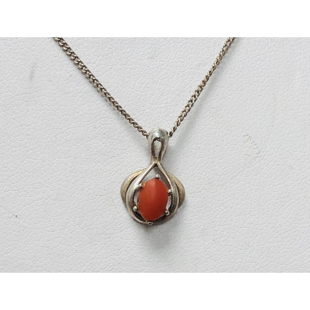 925 Sterling Silver Red Stone Necklace | Oxfam GB | Oxfam’s Online Shop