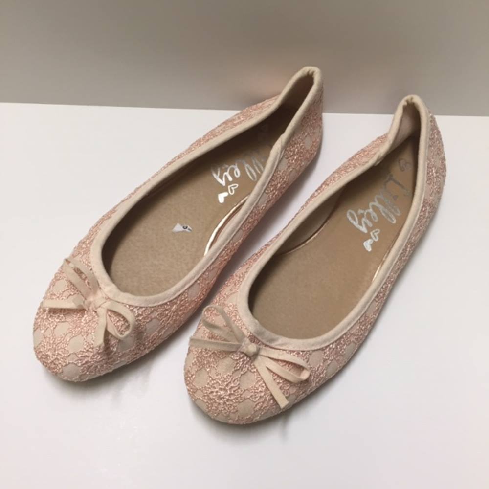 Pink Lace Ballerina Shoe from Lilley, Size 6 | Oxfam GB ...