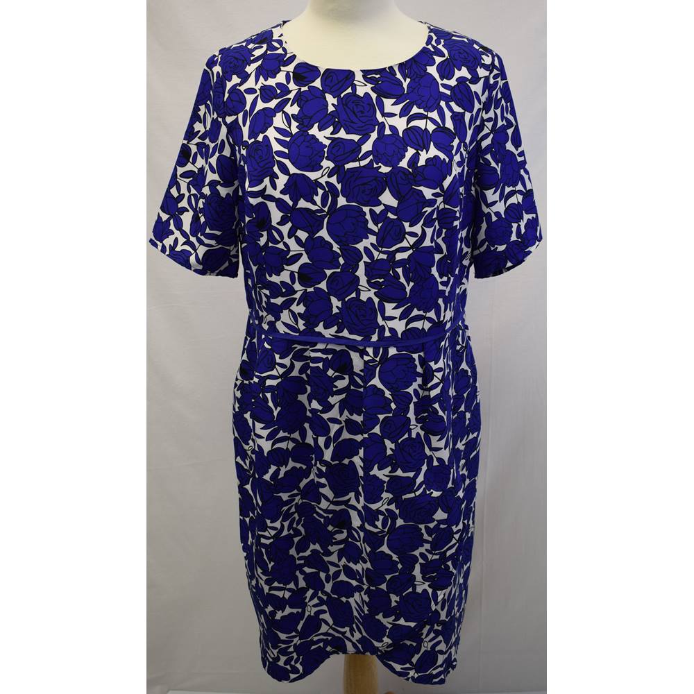 Dickins and Jones blue floral dress size 16 | Oxfam GB | Oxfam’s Online ...