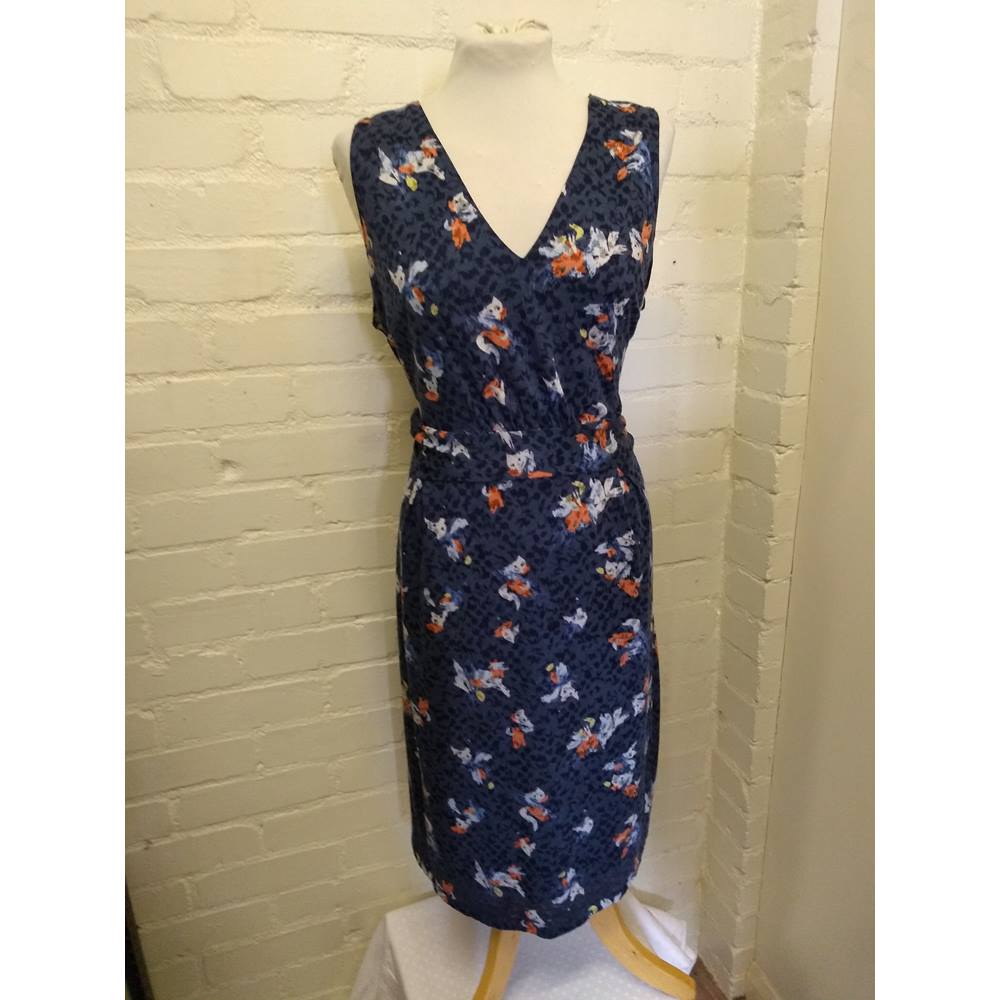 M&S Marks & Spencer Blue Floral Dress - Size: 16 | Oxfam GB | Oxfam’s ...