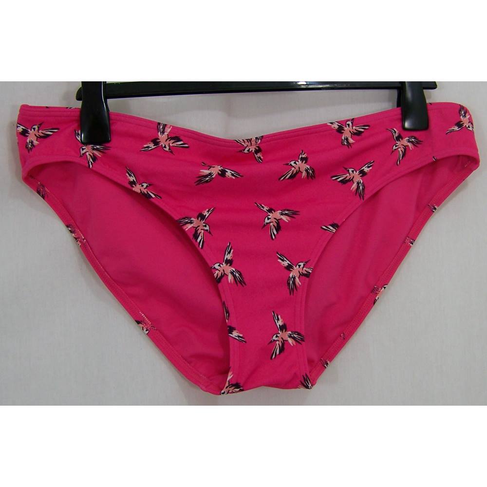 M&S Marks & Spencer - New, Size: 18 - Pink print - Hipster Bikini ...