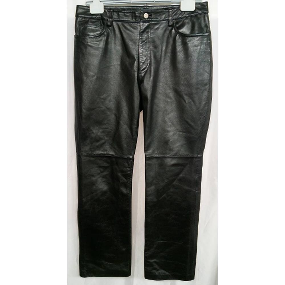 Gap BootCut Genuine Leather Trousers - UK14 | Oxfam GB | Oxfam’s Online ...