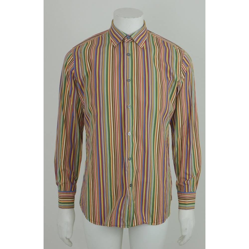 Paul Smith Size: L Multicoloured Striped Cotton Shirt | Oxfam GB ...