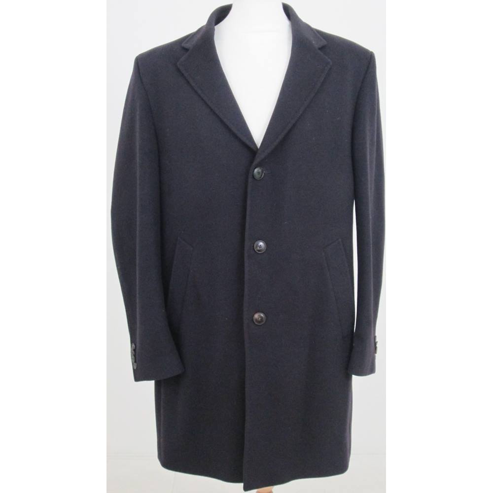 Colombo size: L navy wool cashmere coat | Oxfam GB | Oxfam’s Online Shop