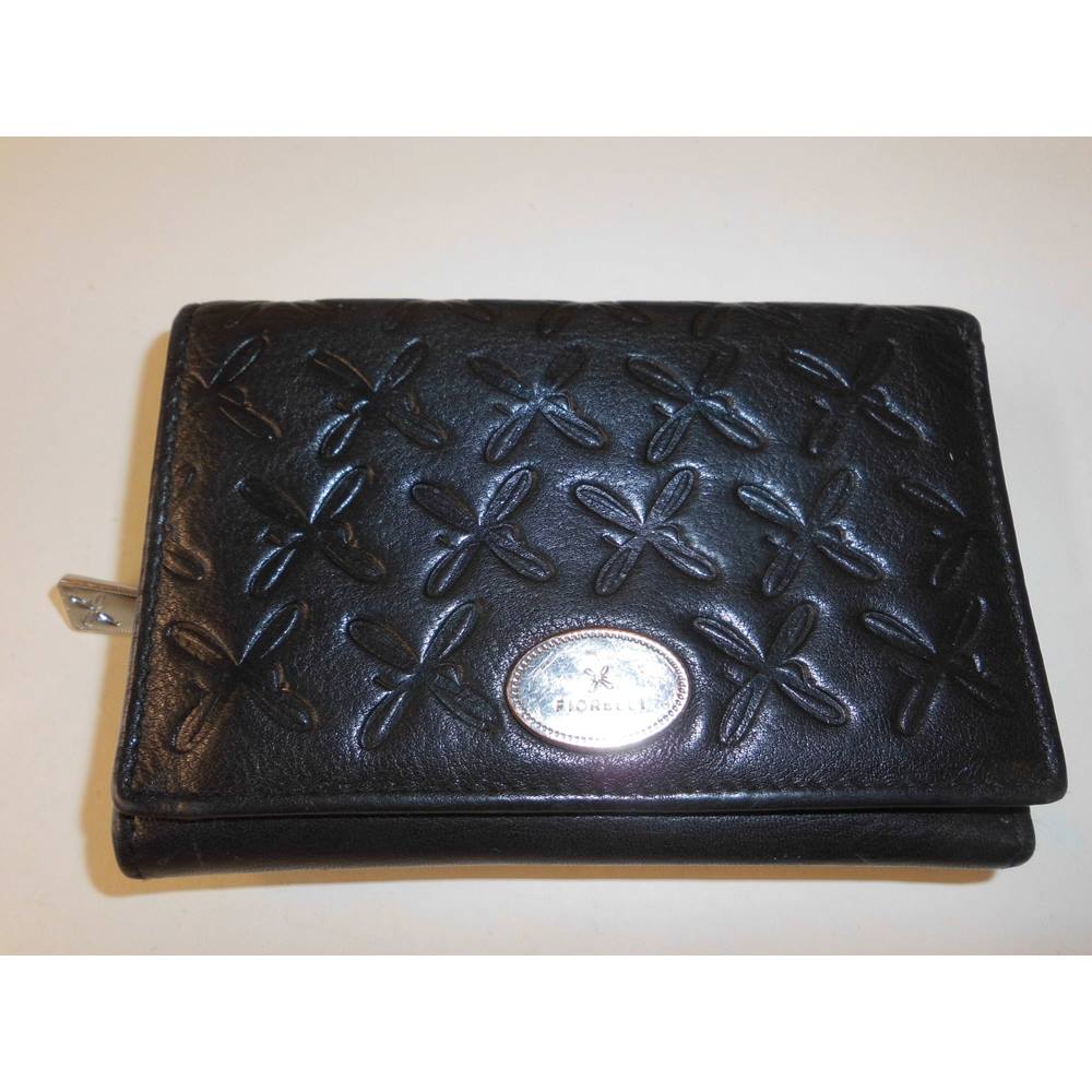 fiorelli black leather purse