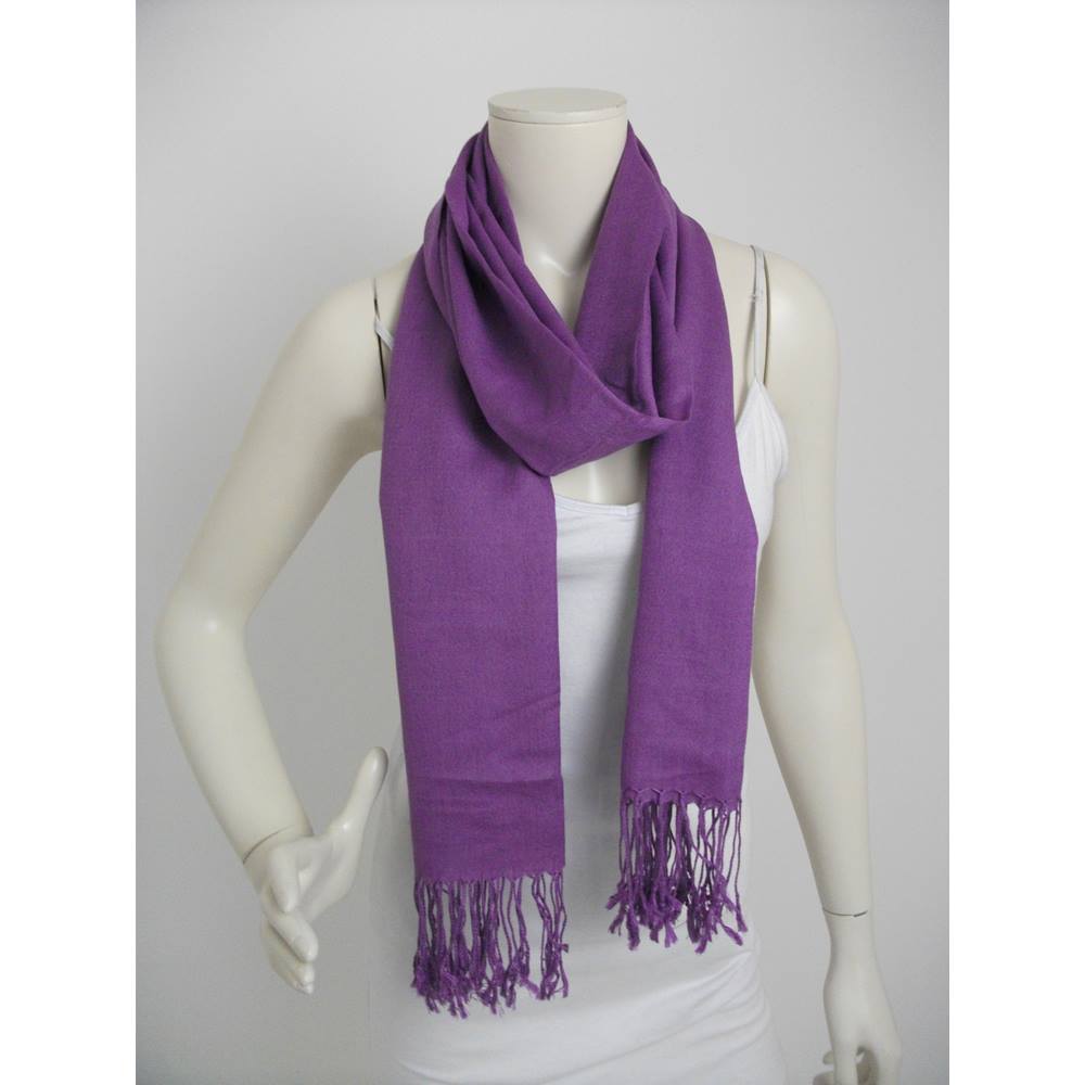 NWOT Marks & Spencer Purple Fine Wool Scarf / Wrap | Oxfam GB | Oxfam’s ...