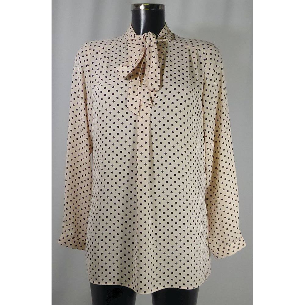 Marks and Spencer Collection long sleeved blouse, size 14, black mix M ...