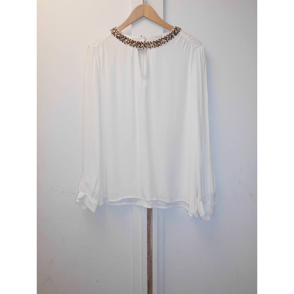 Great Plains - Size: L - White - Blouse | Oxfam GB | Oxfam’s Online Shop