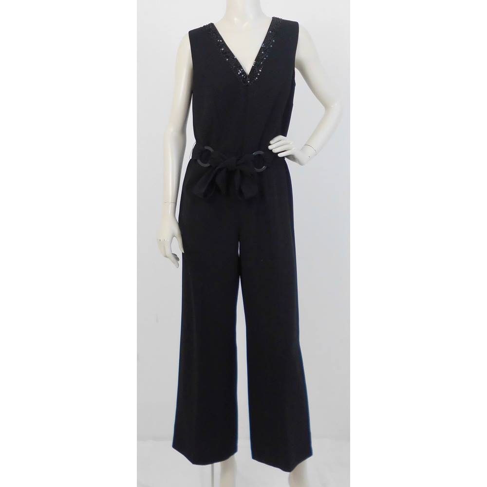 Marks & Spencer Size: 12 Black Embellished Jumpsuit | Oxfam GB | Oxfam ...