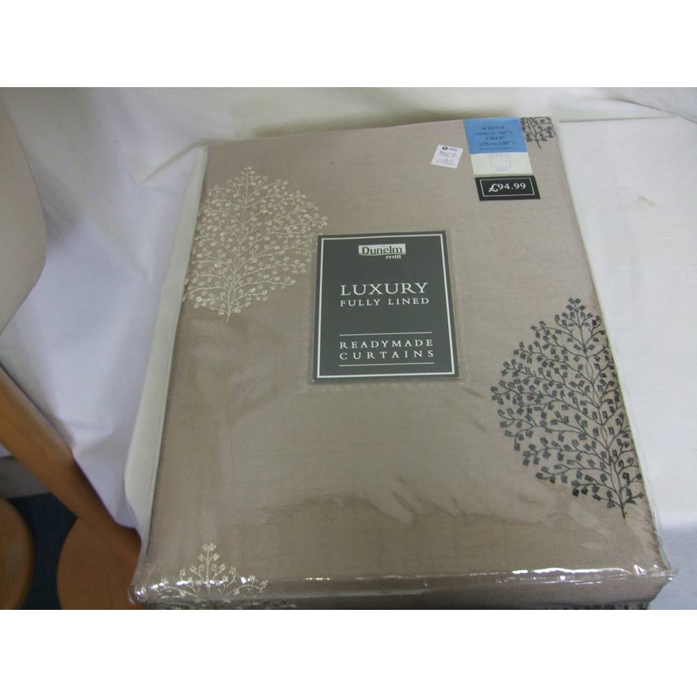 Dunelm Mill Luxury Fully Lined Eyelet Curtains 66 Width X 90 Drop