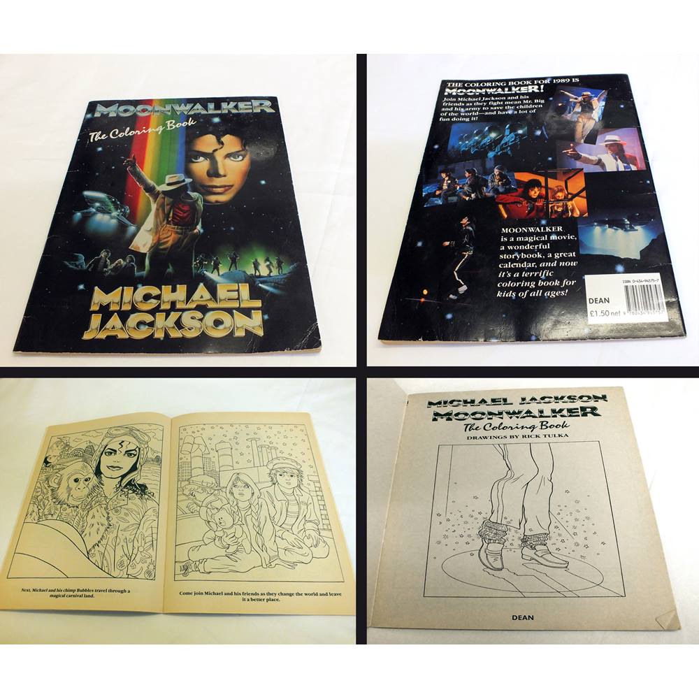 Michael Jackson 1989 moonwalker coloring book Oxfam GB Oxfam’s