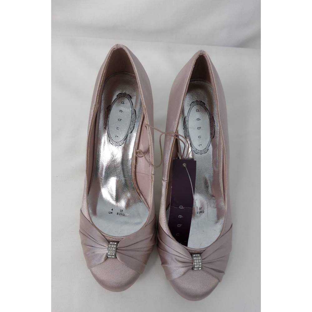 Debut Satin Shoes Debenhams - Size: 4 - Pink - Court shoes | Oxfam GB ...