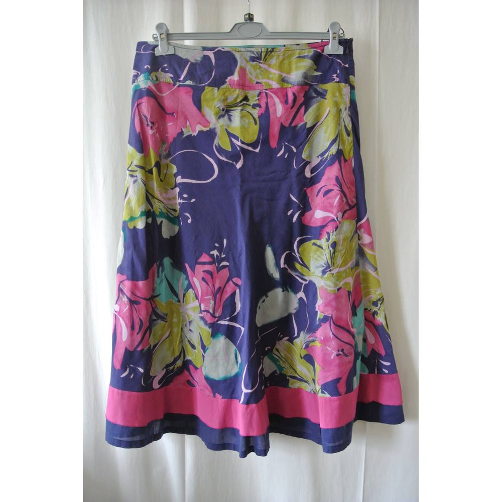 Adini 100% Cotton Skirt, size L Adini - Size: L - Multi-coloured - Calf ...