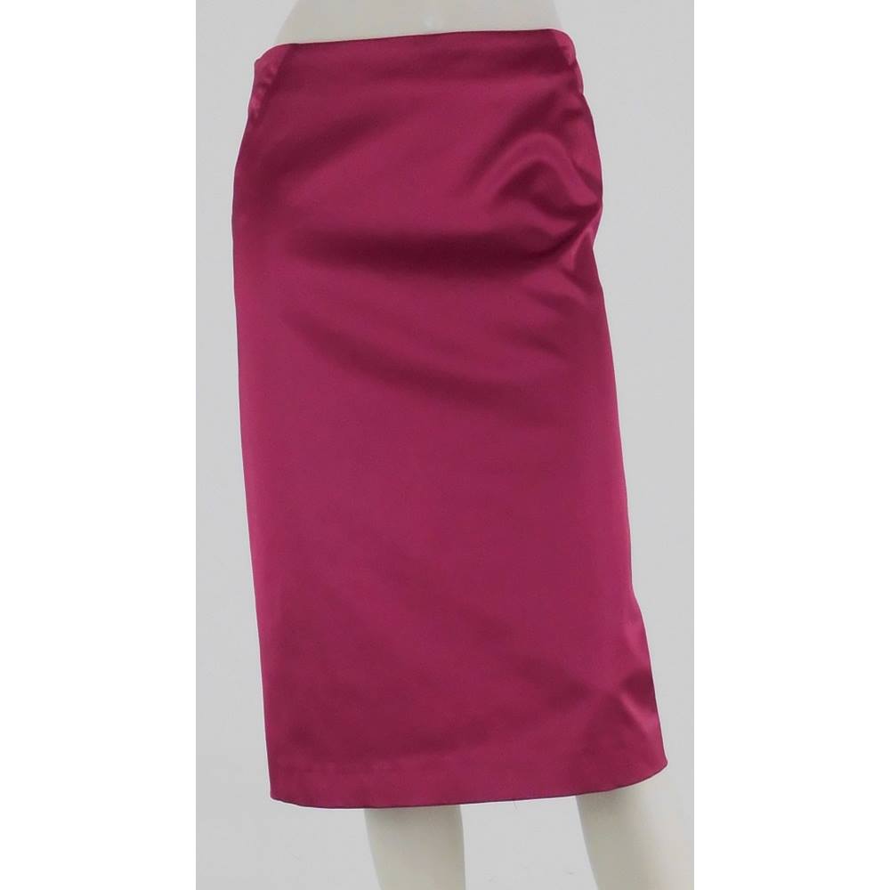 Coast Size: 12 Pink Satin Pencil Skirt | Oxfam GB | Oxfam’s Online Shop