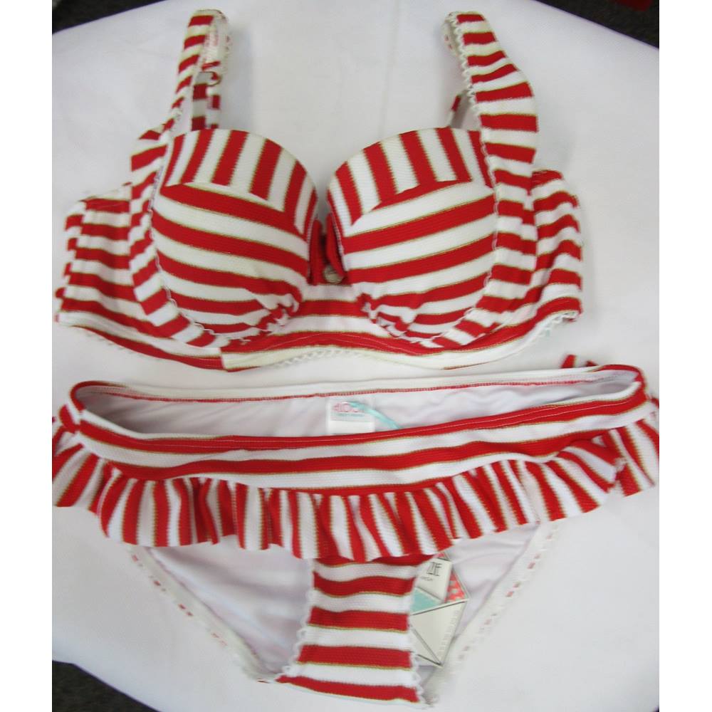 BNWT Floozie striped bikini size 10 Debenhams - Size: 10 - Multi ...