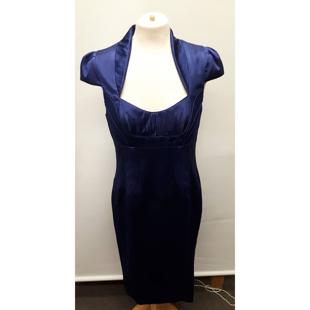 Karen Millen Blue Dress size 12 BNWT Karen Millen - Blue - Knee length ...