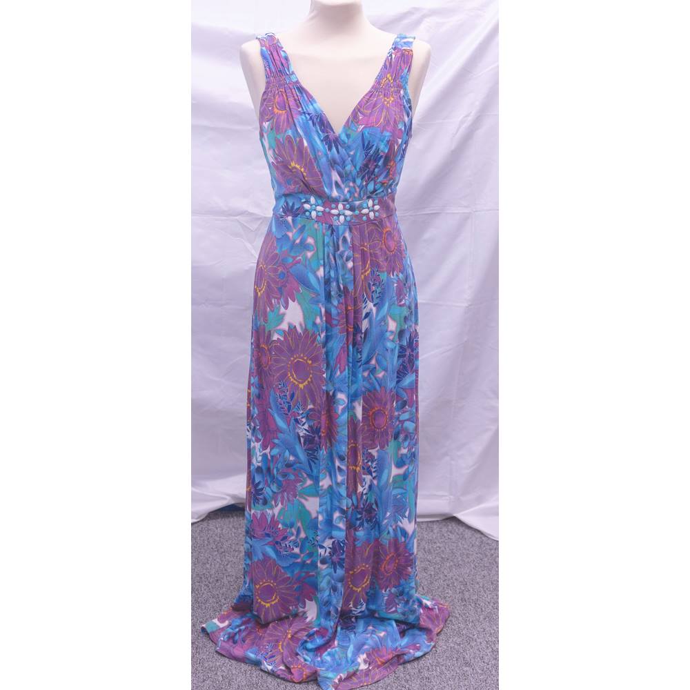 Debenhams - Size: 12 - Blue - Full length dress | Oxfam GB | Oxfam’s ...