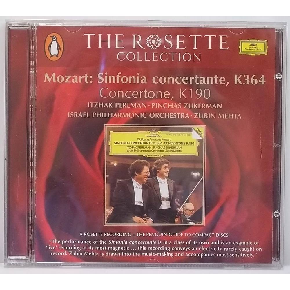 Mozart: Sinfonia Concertante K364 & Concertone K190 Itzhak Perlman ...