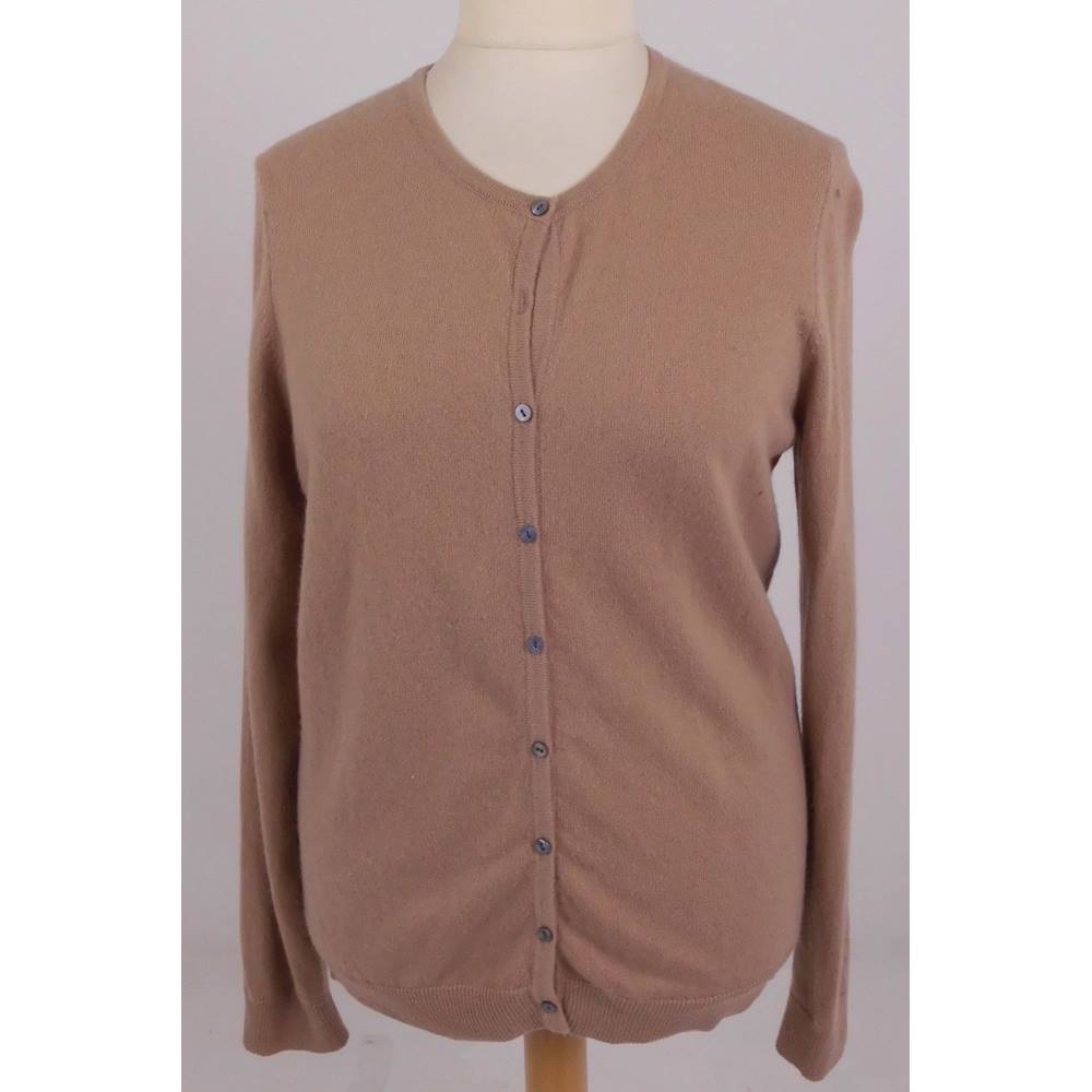 Woolovers Size XL Light Brown Cashmere Cardigan | Oxfam GB | Oxfam’s ...