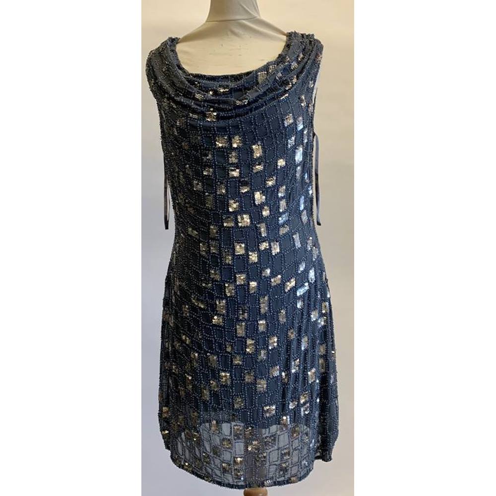 Mint Velvet Size 12 Grey Sequin Sleeveless Dress | Oxfam GB | Oxfam’s ...