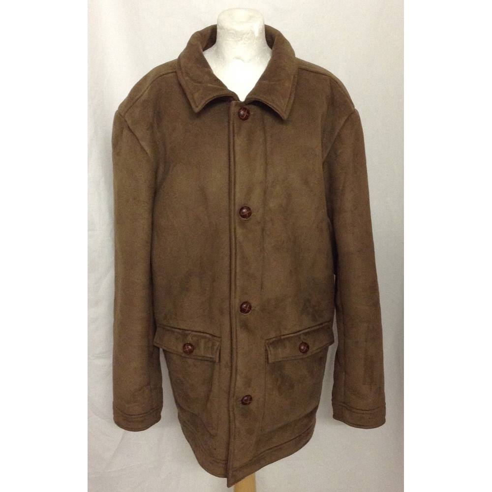 Greenwoods Brown Fleece Coat Medium | Oxfam GB | Oxfam’s Online Shop