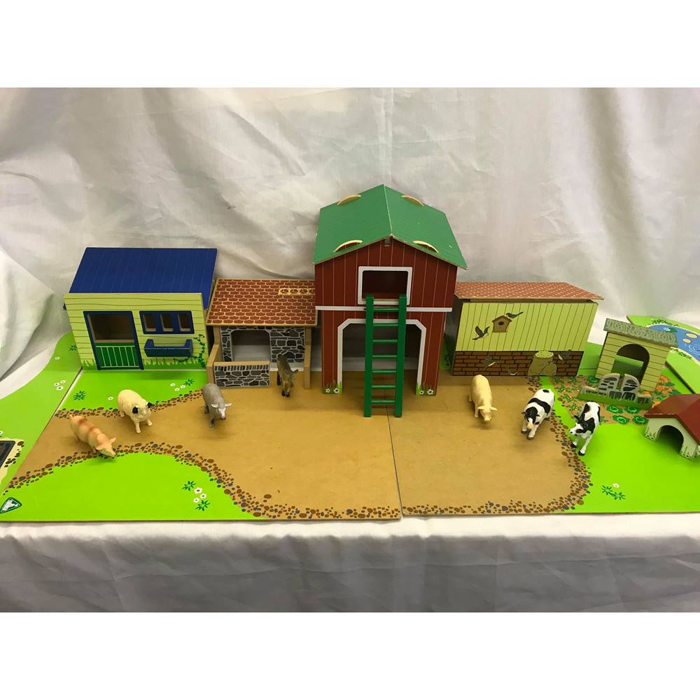 Large ELC Vintage Wooden Farm Set with Animals | Oxfam GB | Oxfam’s ...