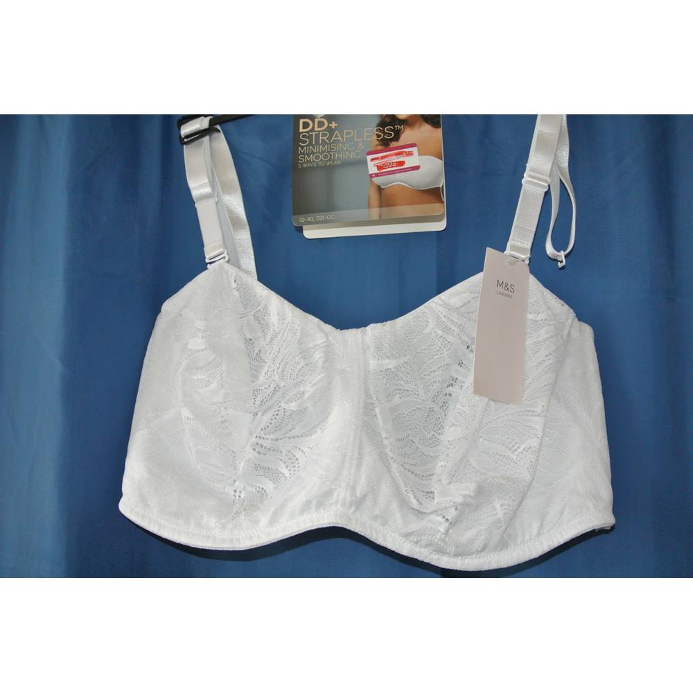 BNWT M & S Bra, Size 38F M&S Marks & Spencer - Size: L - White - Bra ...