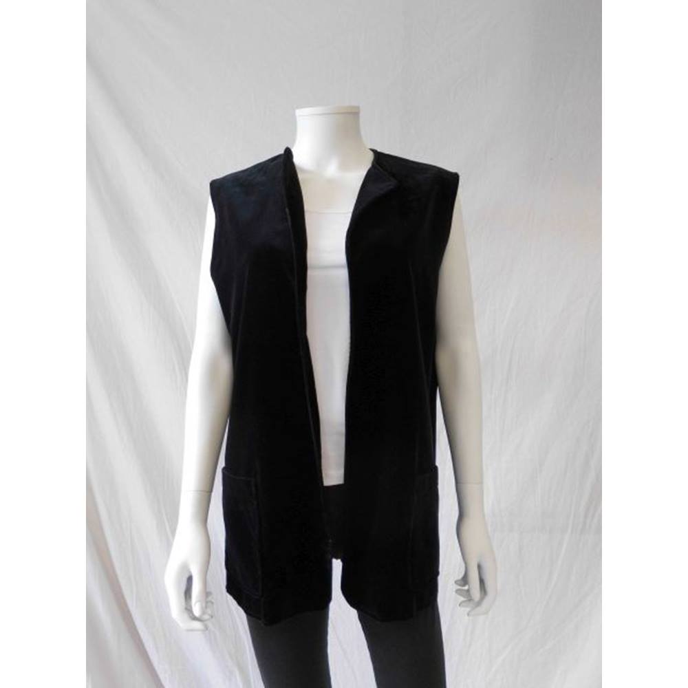 Black Jaeger Women's Waistcoat Jaeger - Size: 14 - Black - Jacket ...