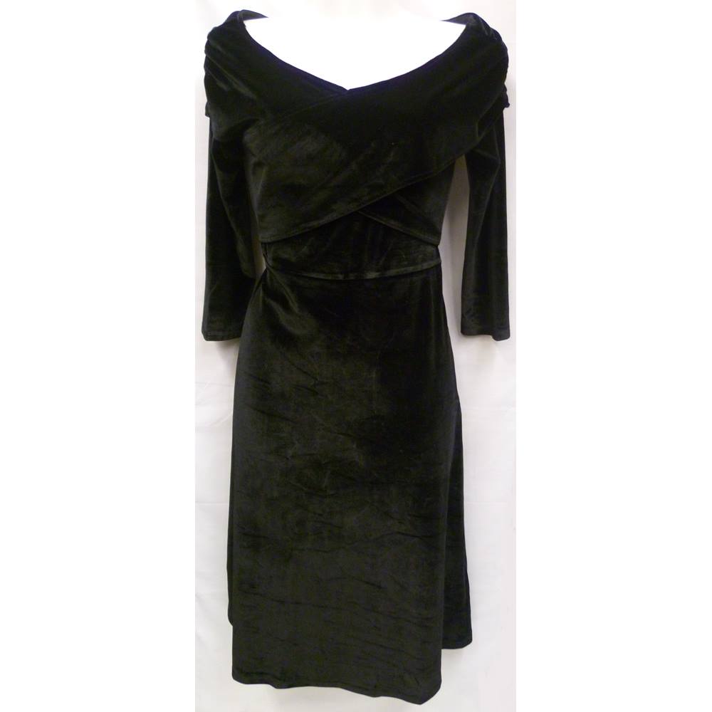 SOSANDAR - Size: 10 - Black - Evening dress | Oxfam GB | Oxfam’s Online ...