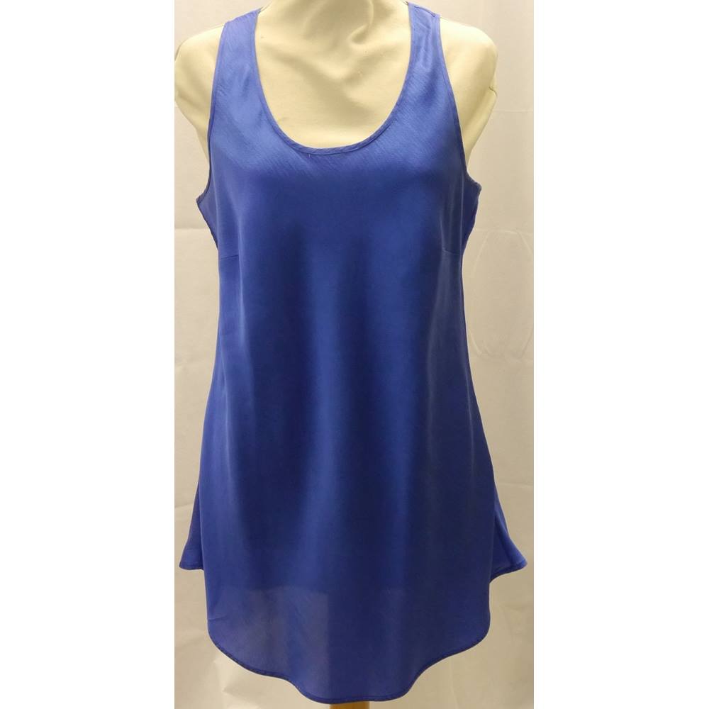 Reiss - Size: 12 - Blue - 100% Silk Sleeveless top | Oxfam GB | Oxfam’s