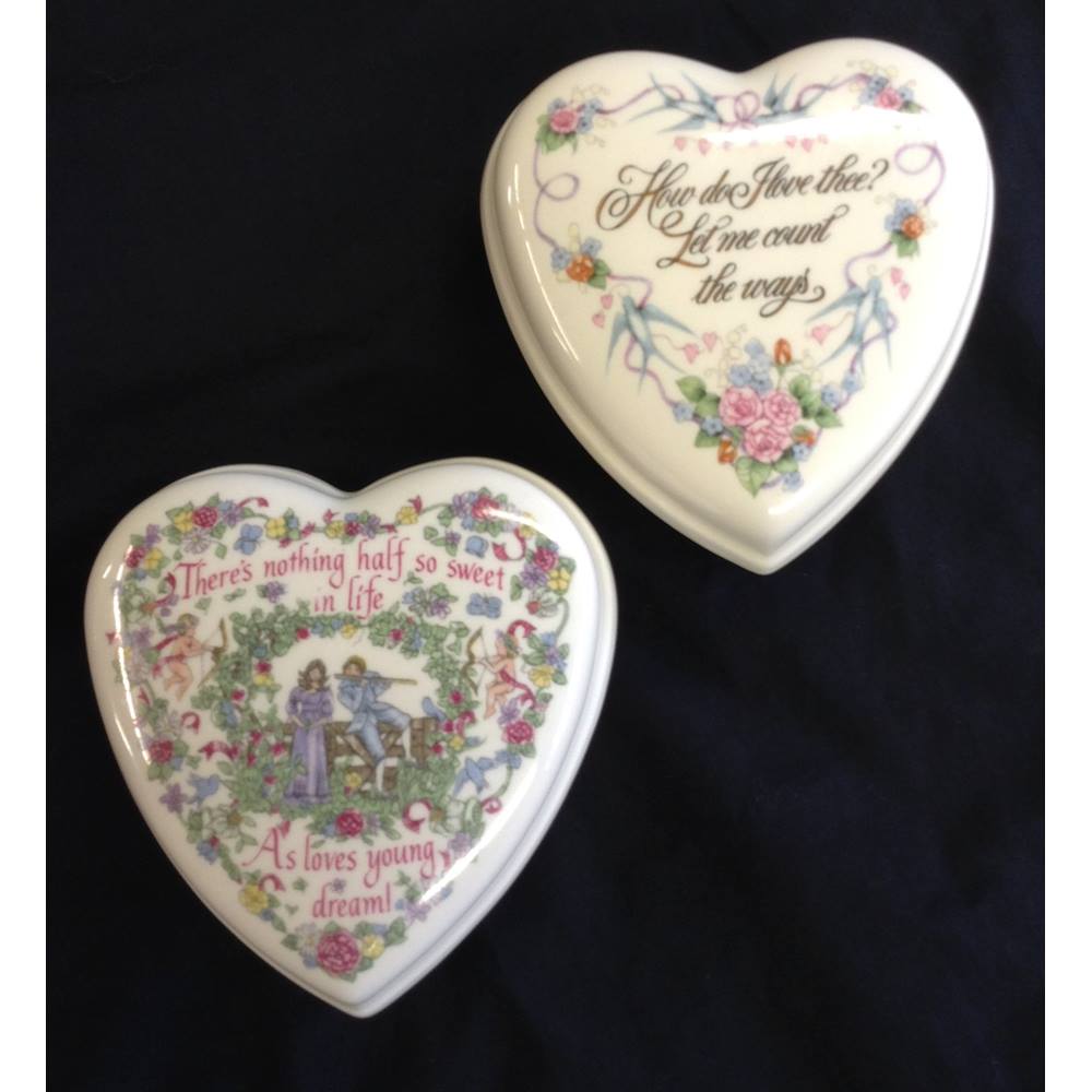 Wedgwood Valentines Heart Trinket Boxes (Two) | Oxfam GB | Oxfam’s ...