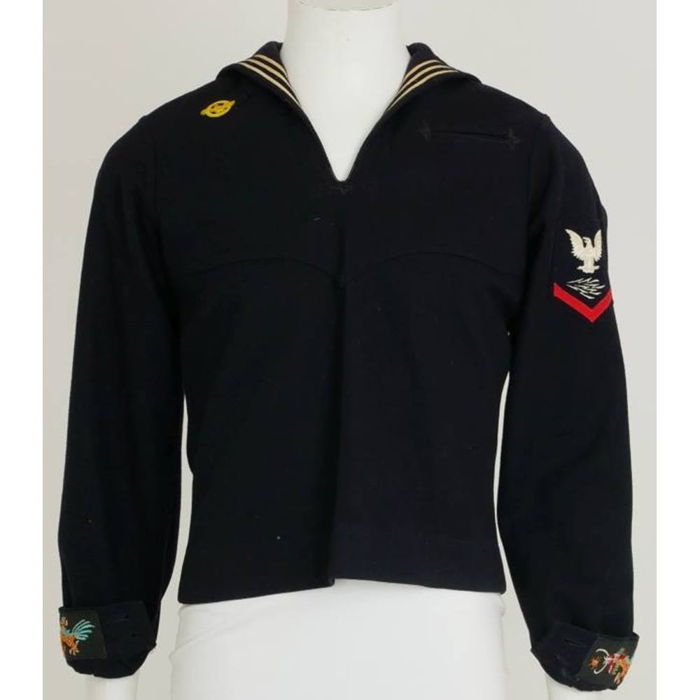 Vintage Unbranded Size M Navy Seaman Naval WW2 Jumper | Oxfam GB ...