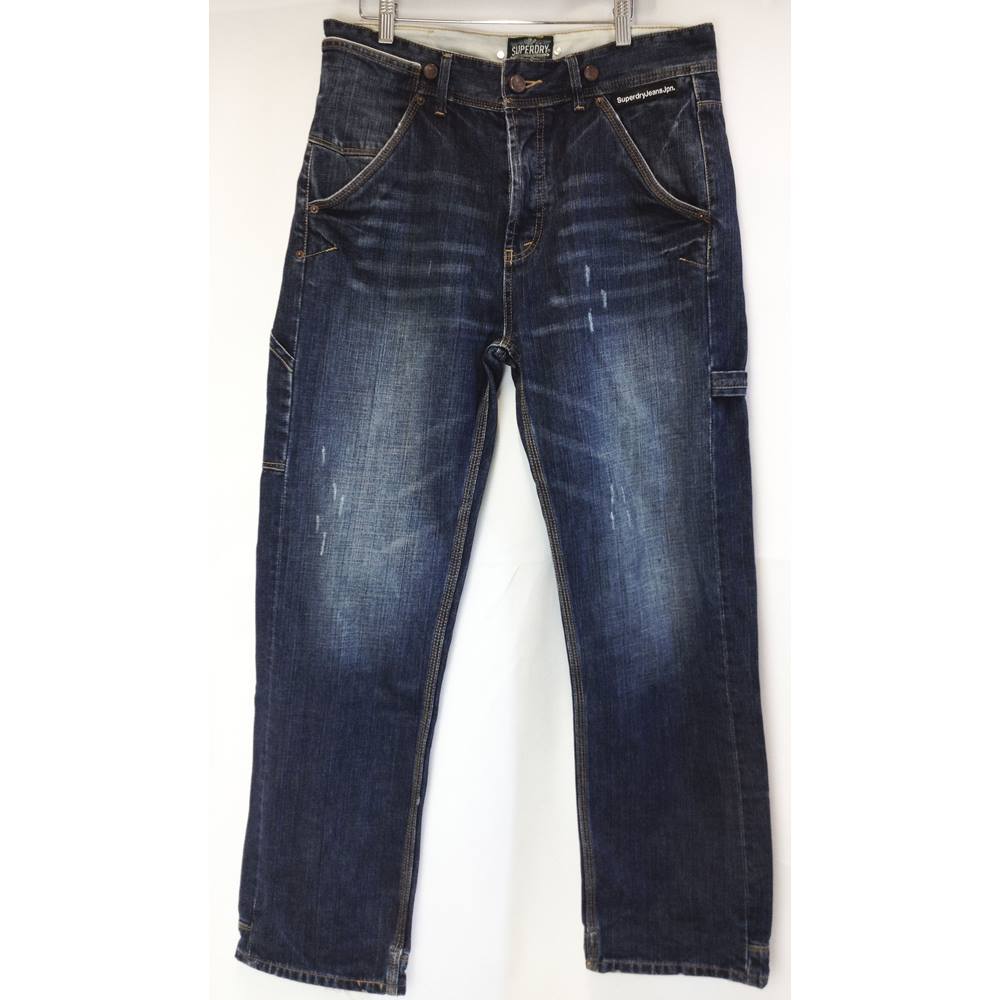 Superdry - Blue - Size: 34- Jeans | Oxfam GB | Oxfam’s Online Shop